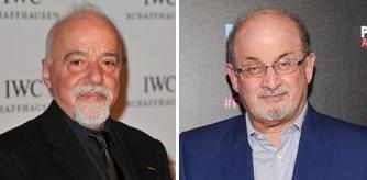 Paulo Coelho y Salman Rushdie