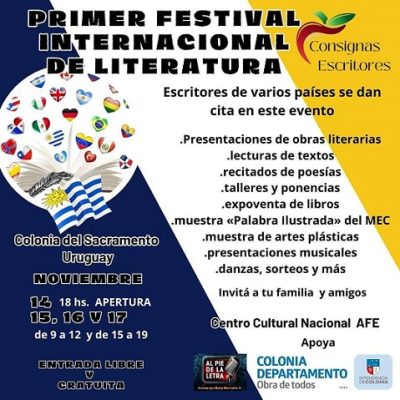 Festival literario en Colonia del Sacramento